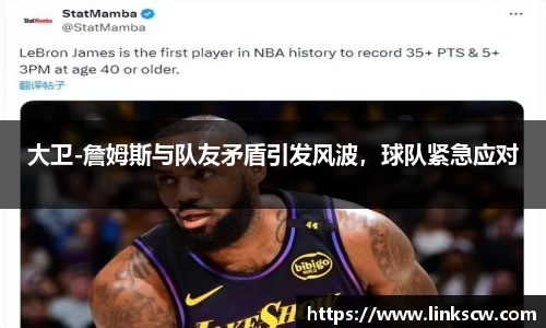 大卫-詹姆斯与队友矛盾引发风波，球队紧急应对