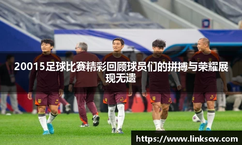 20015足球比赛精彩回顾球员们的拼搏与荣耀展现无遗